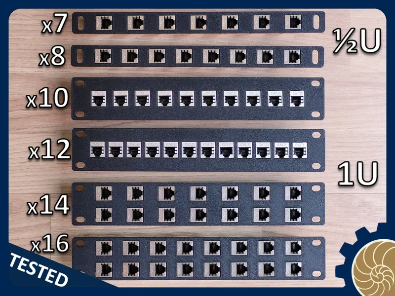 10 inch Rack: Patch Panel Keystone BoNanZa! by Nautilus Forge