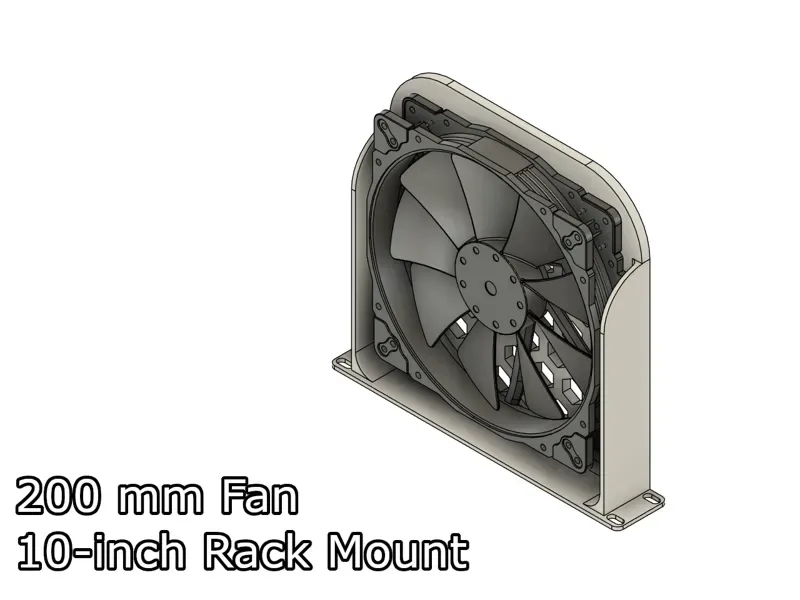 200mm Fan Rack Mount by Mauker